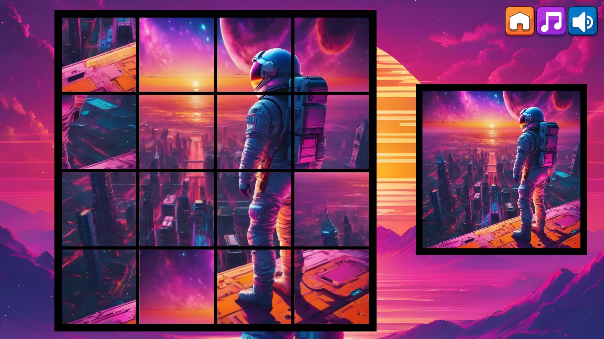 OG Puzzlers: Synthwave Astronauts