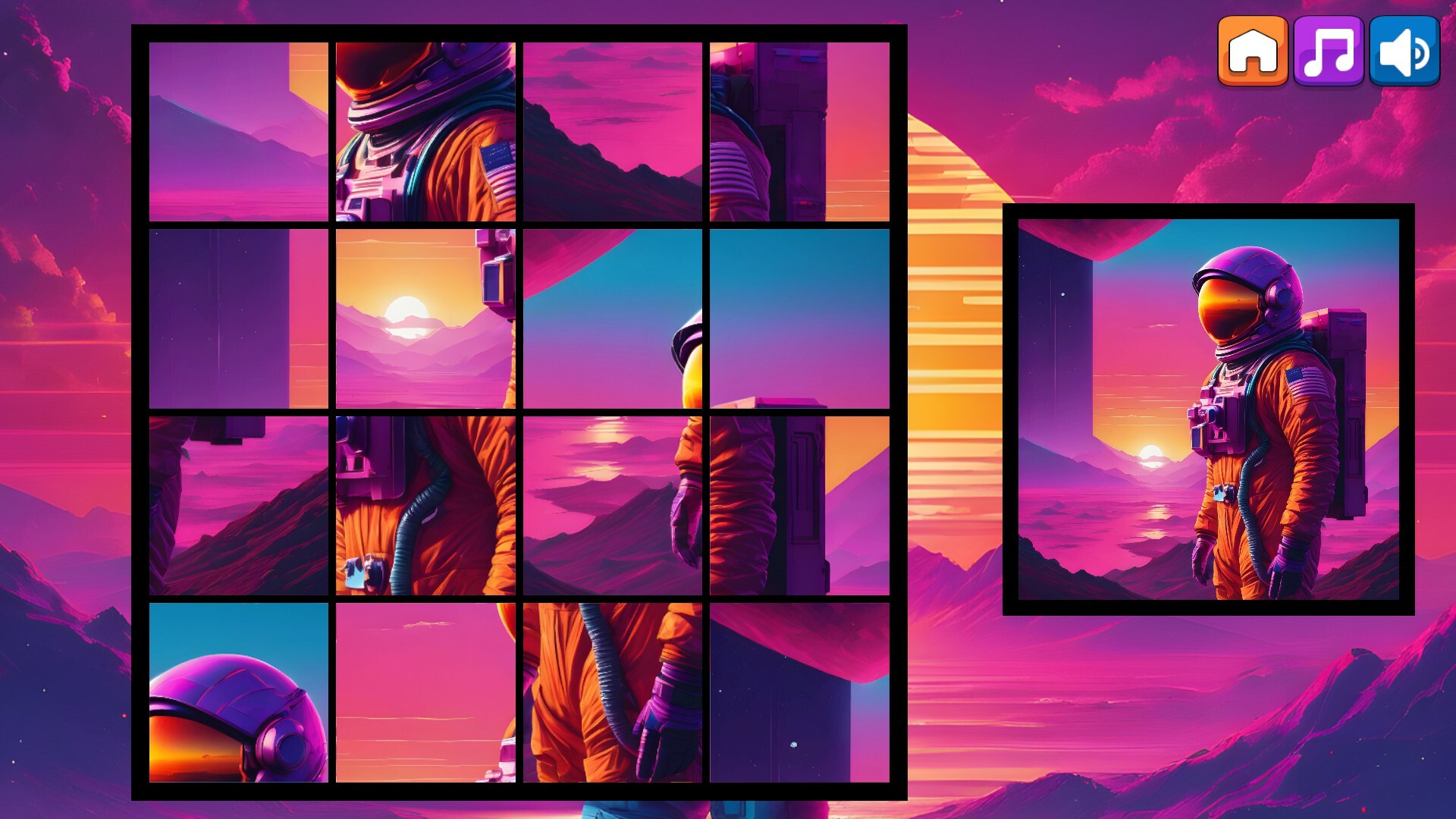 OG Puzzlers: Synthwave Astronauts