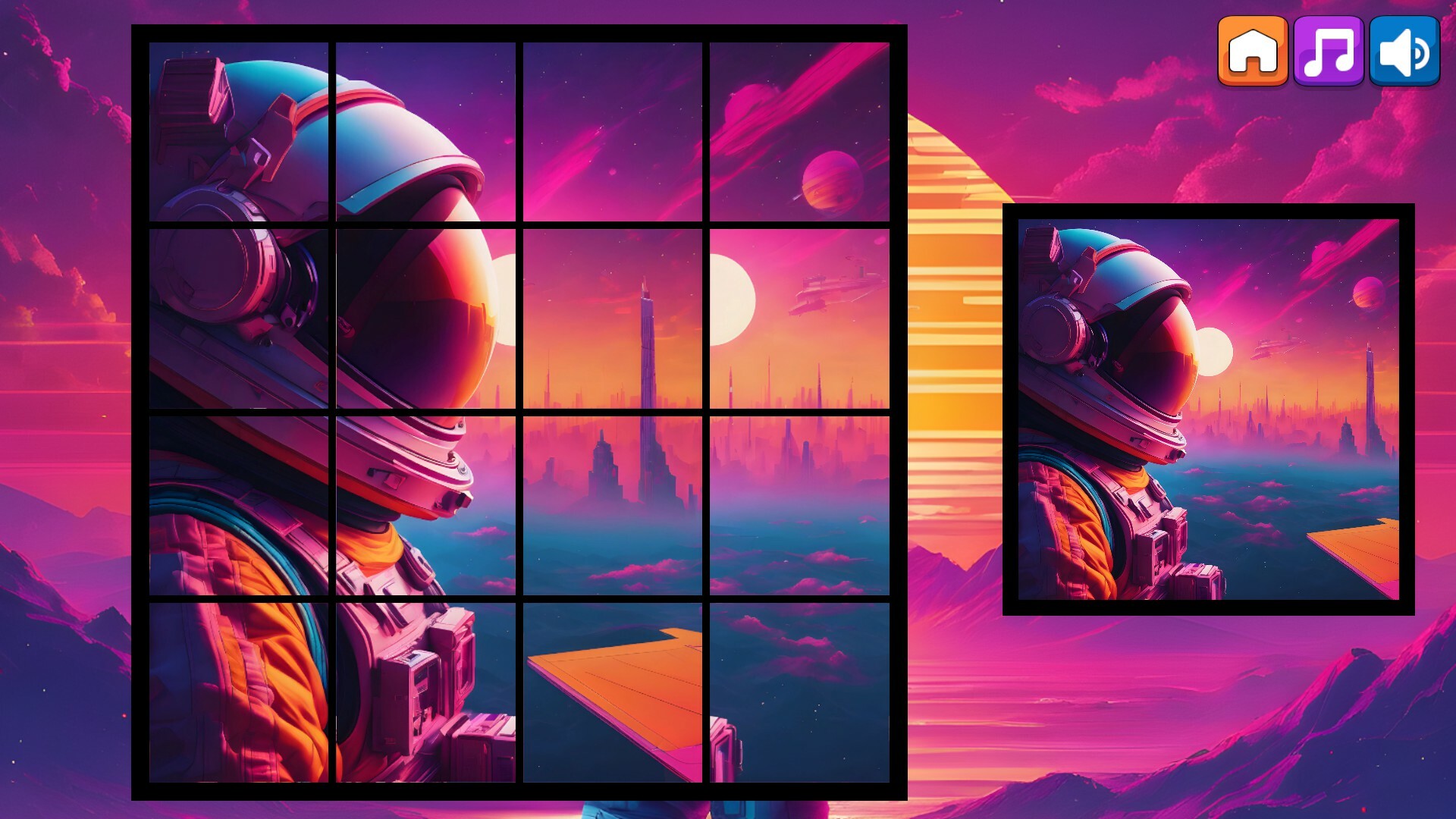 OG Puzzlers: Synthwave Astronauts
