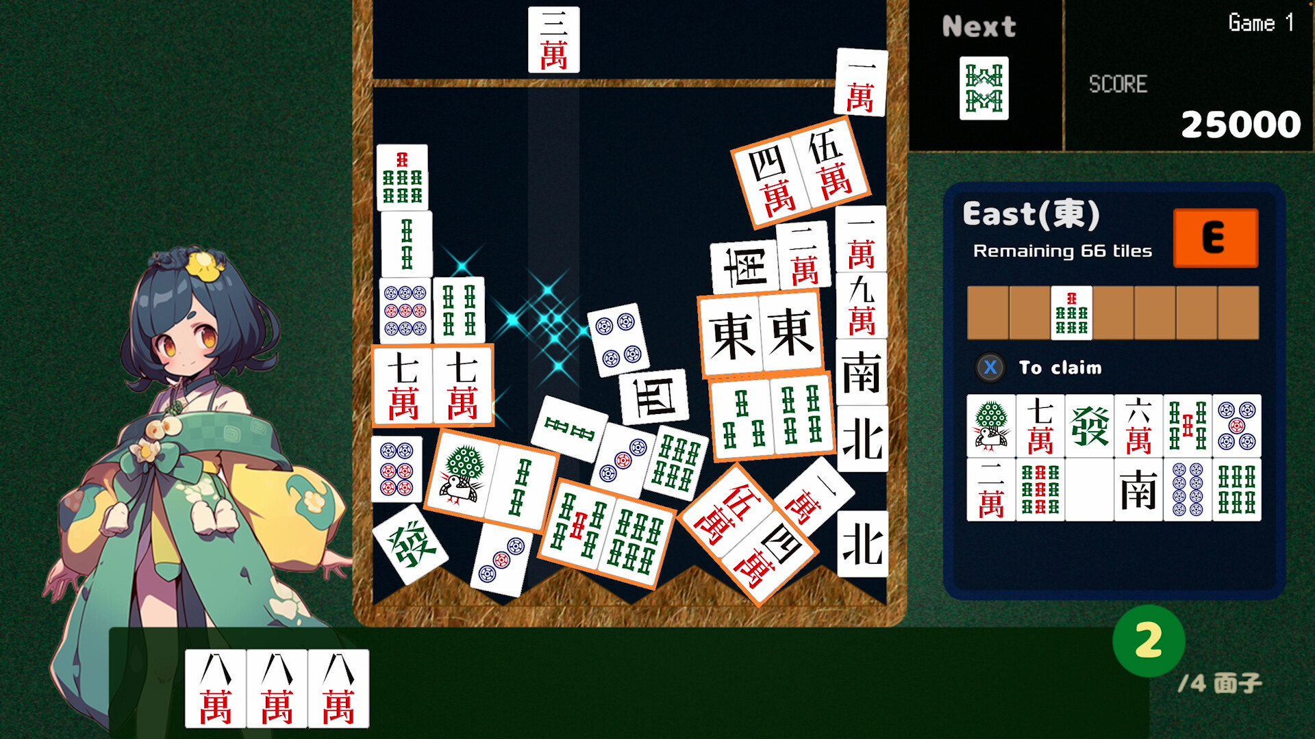 Drop Mahjong Tiles