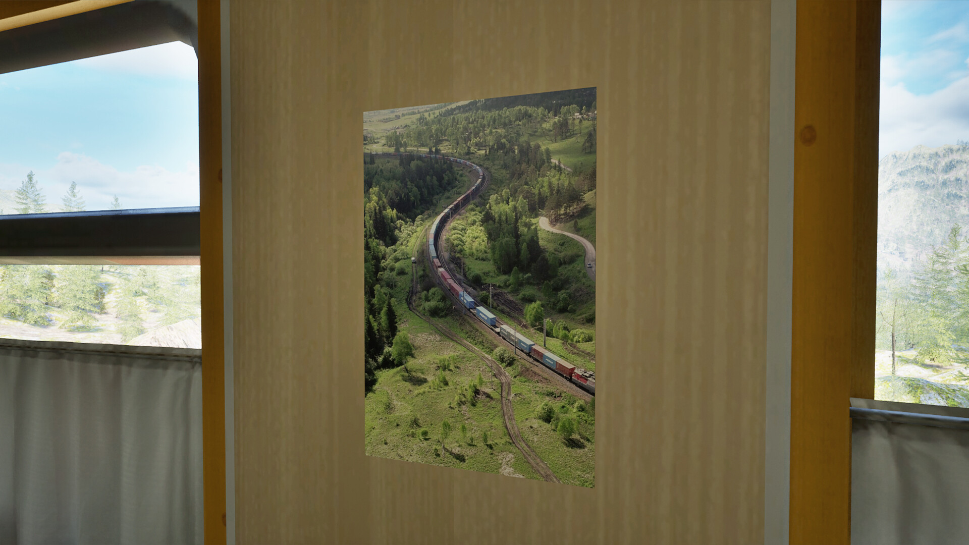 Trans-Siberian Legends: Posters in a Train Compartment