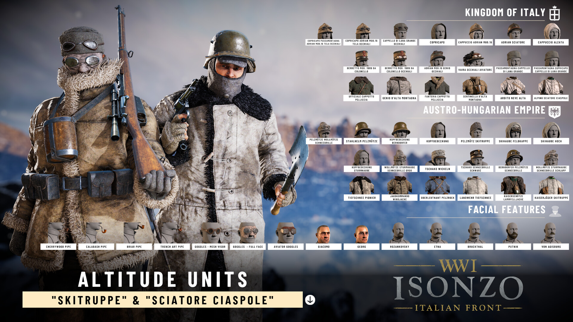 Isonzo: Altitude Units Pack