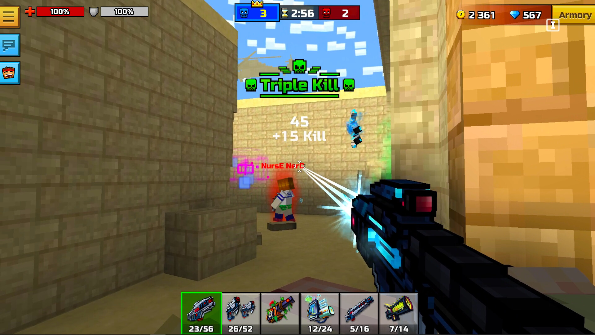 Pixel Gun 3D: Frost Dive Set