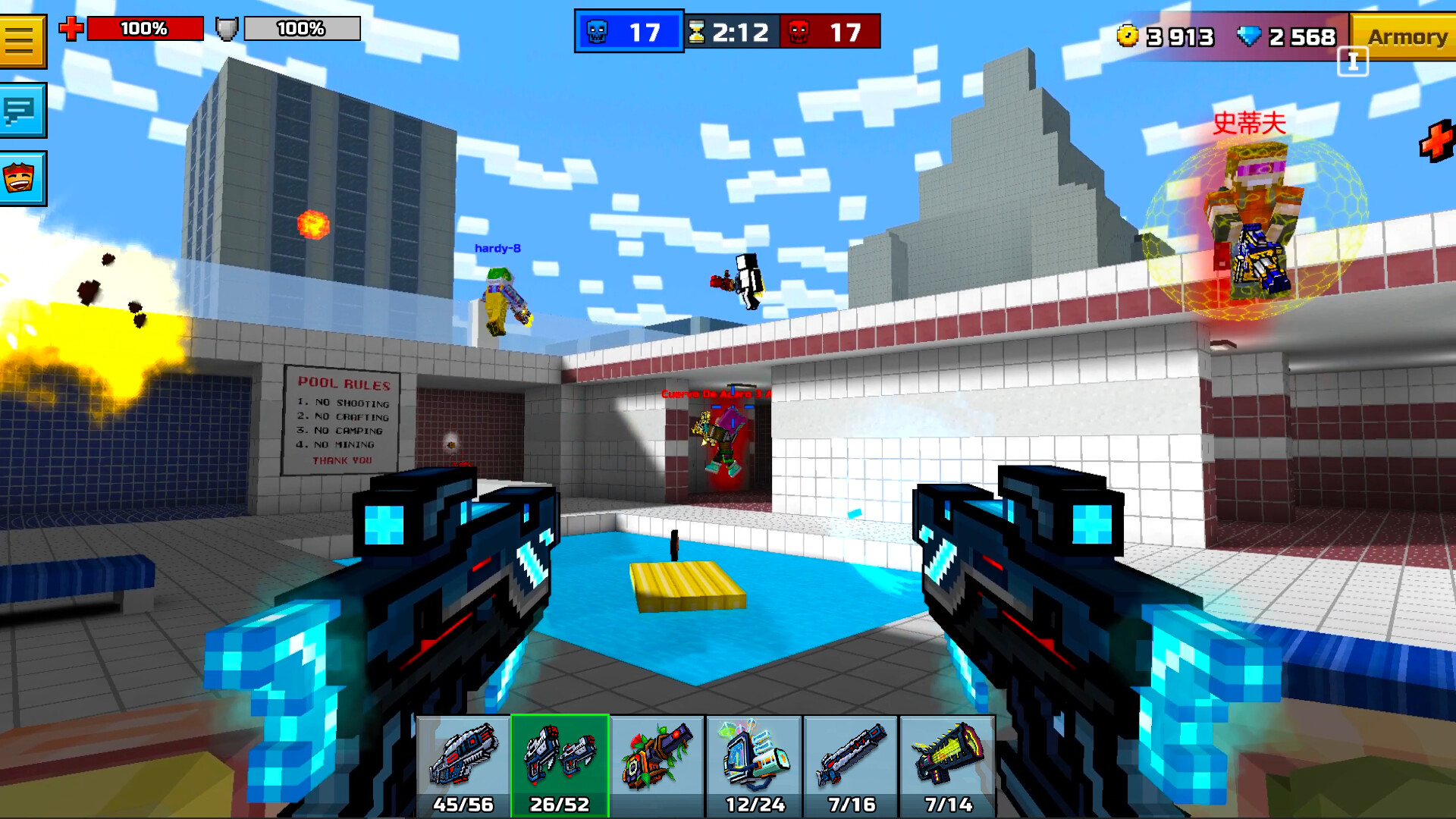 Pixel Gun 3D: Frost Dive Set