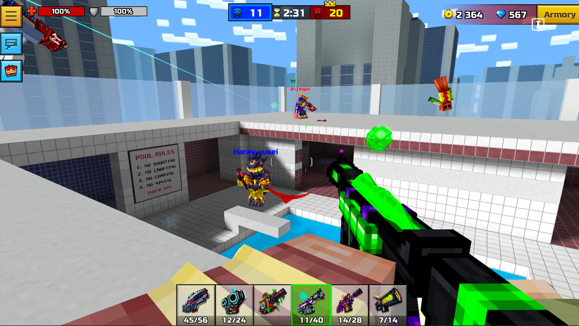 Pixel Gun 3D: Poison Retro Set