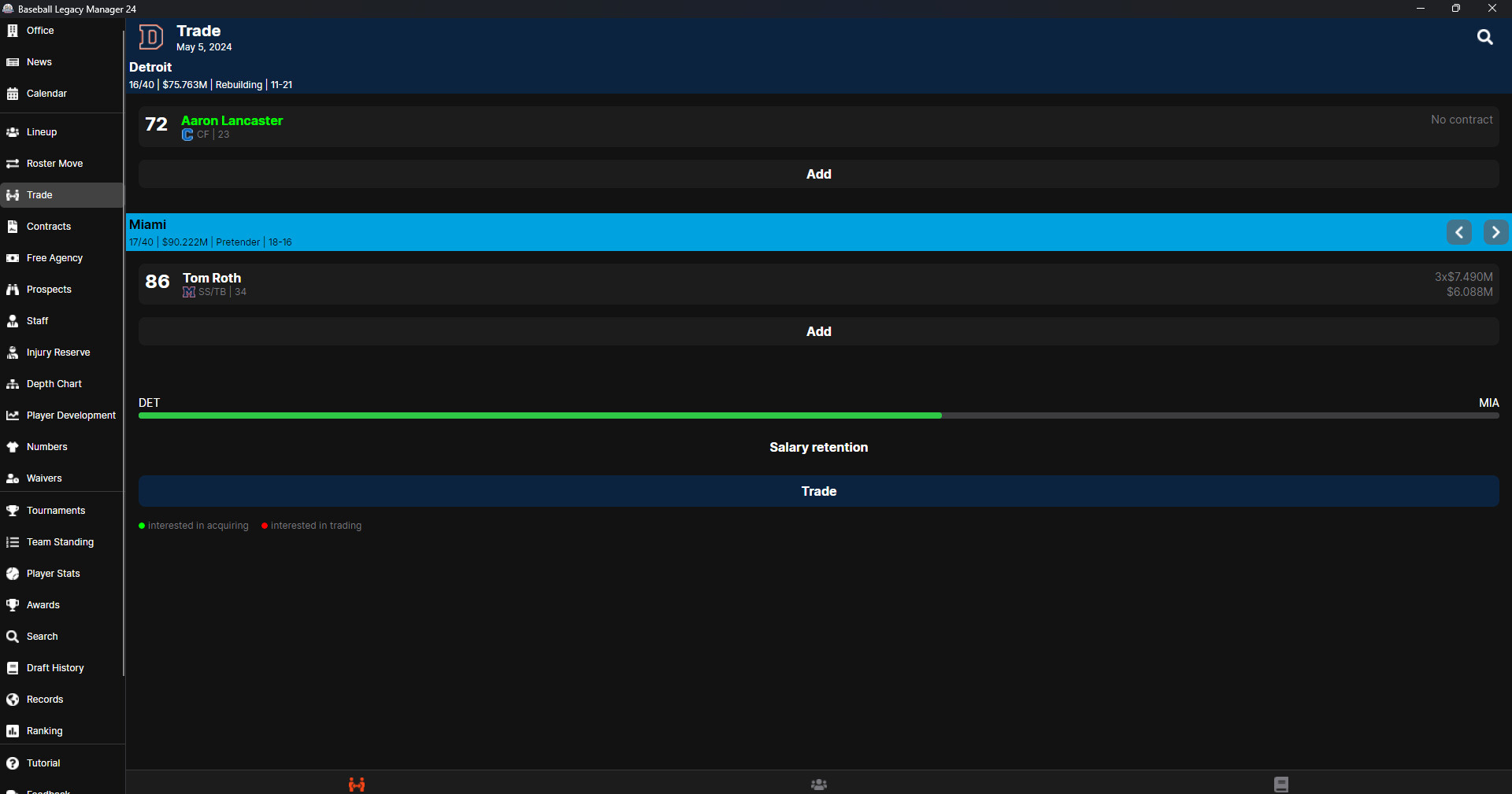 Baseball Legacy Manager 24