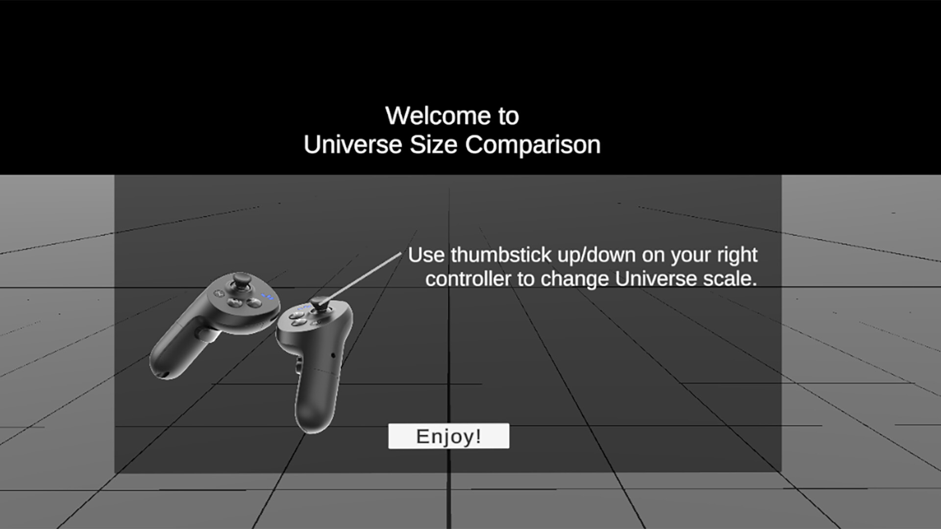 Universe Size Comparison VR