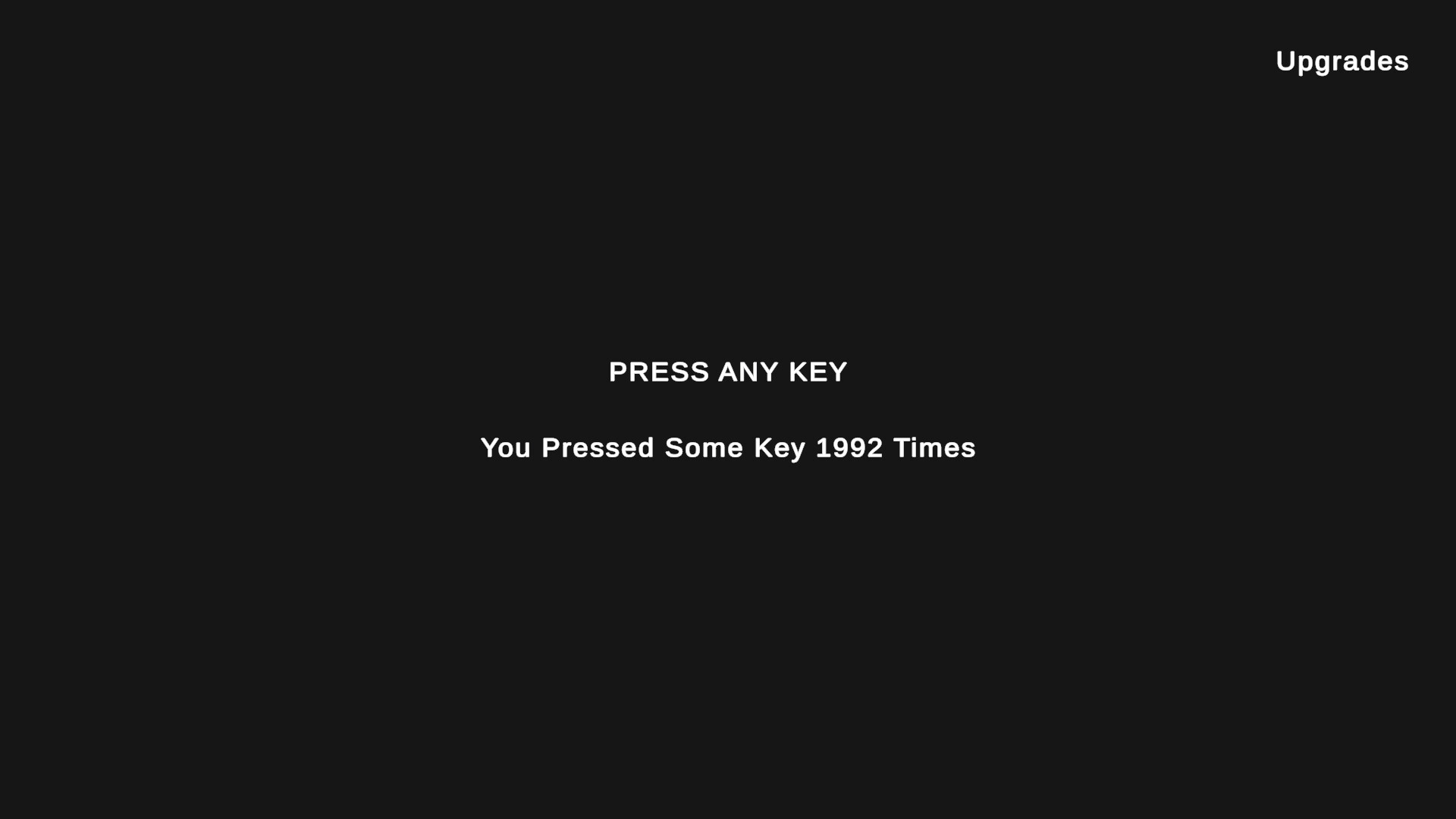 Press Any Key