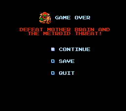 Metroid + Saving