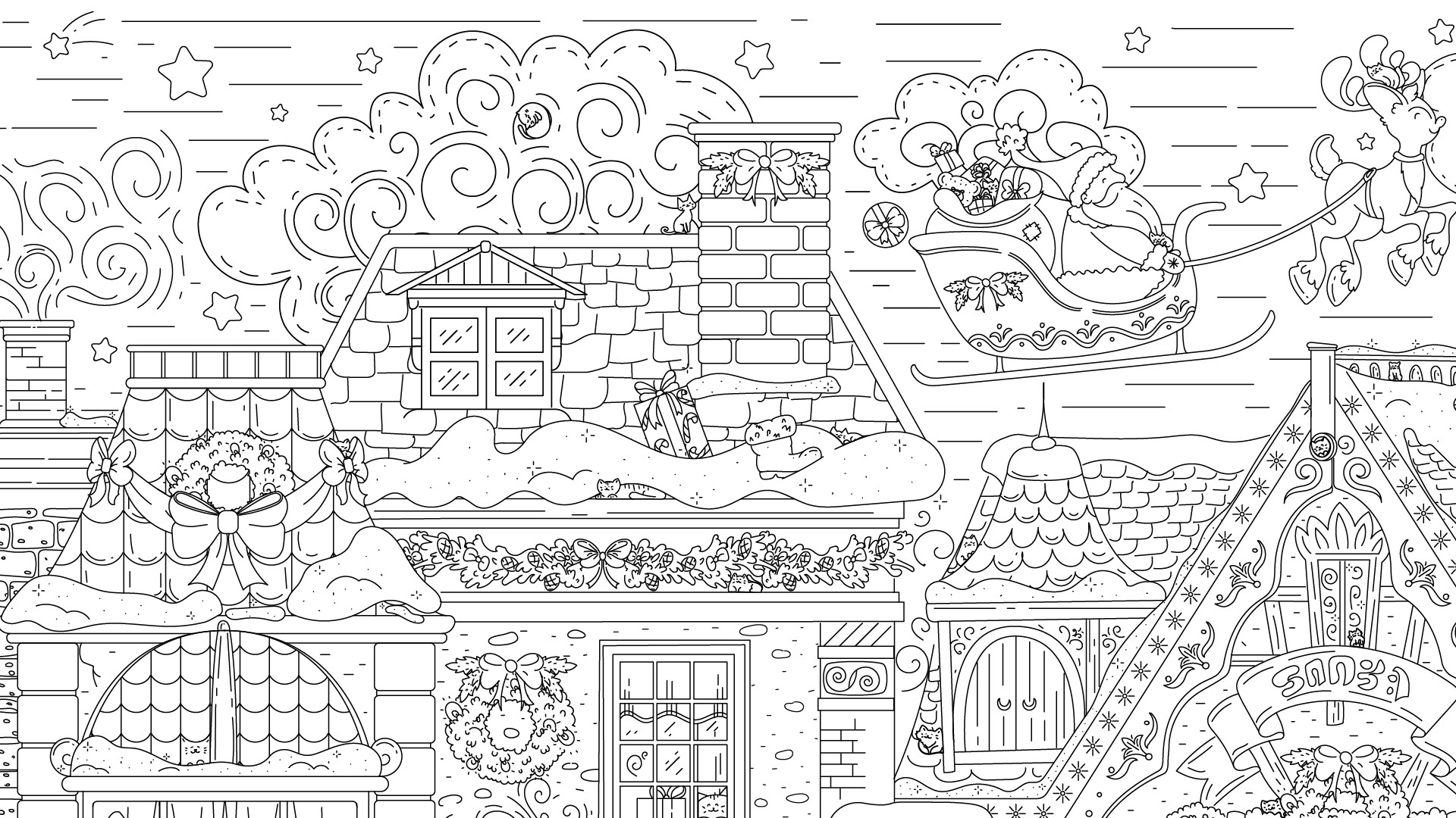 Cats Hidden in Christmas