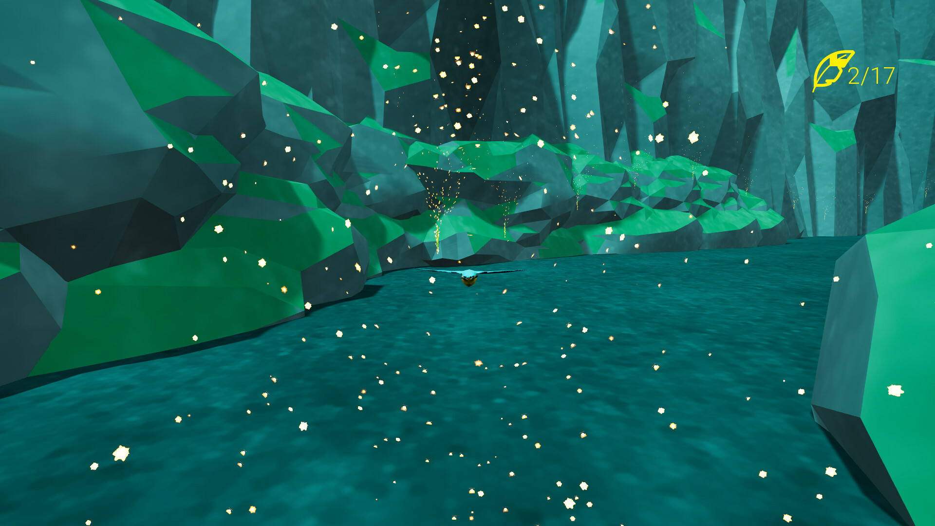 Bird Feather: Aquamarine World