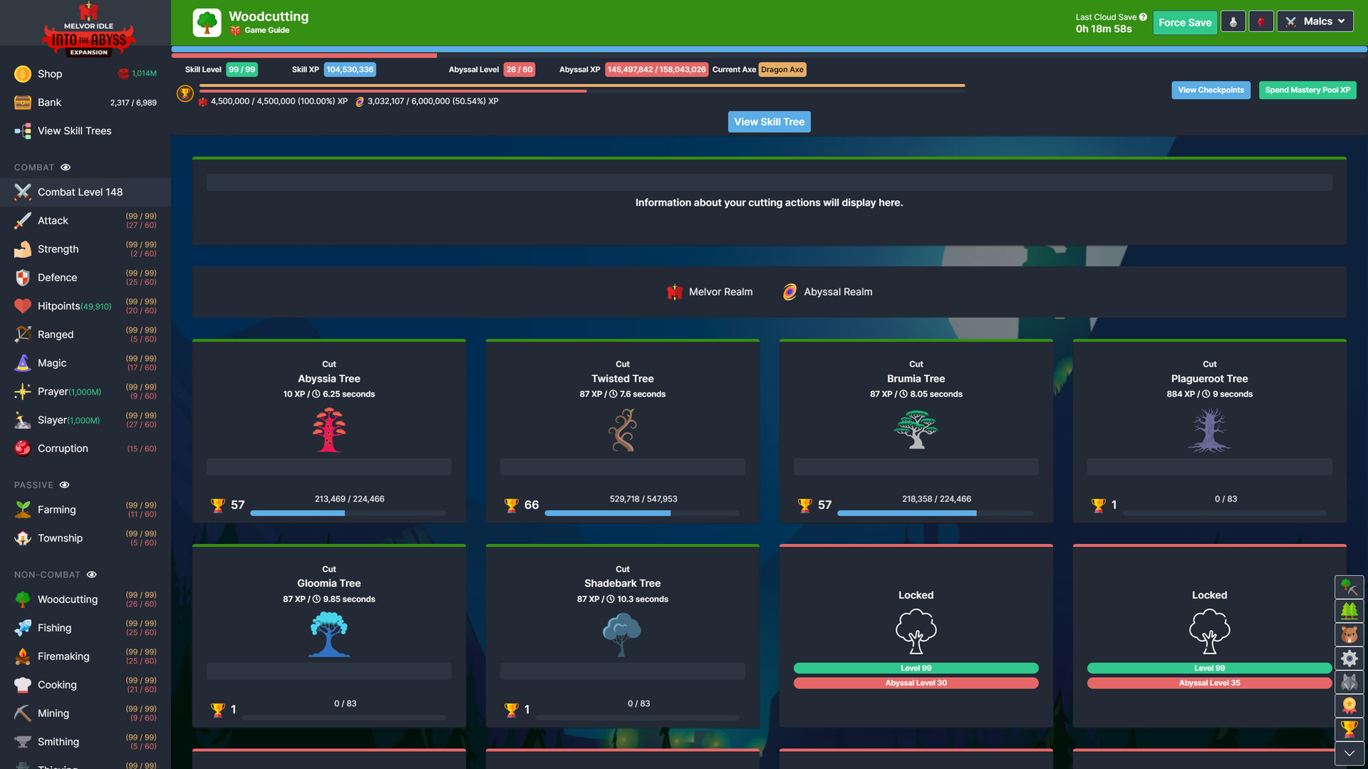 Melvor Idle: Into the Abyss