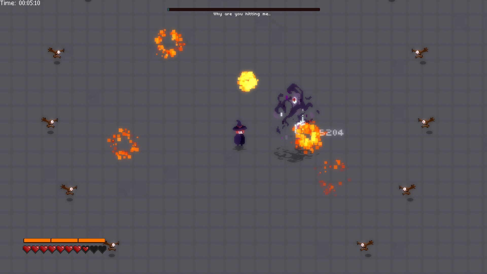 Little Fire Girl Fights Final Boss