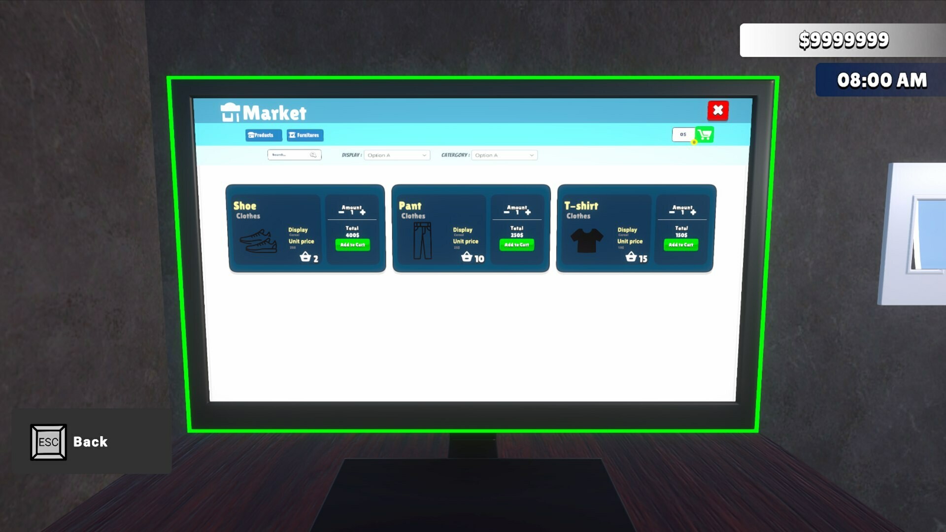 Clothing Store Simulator