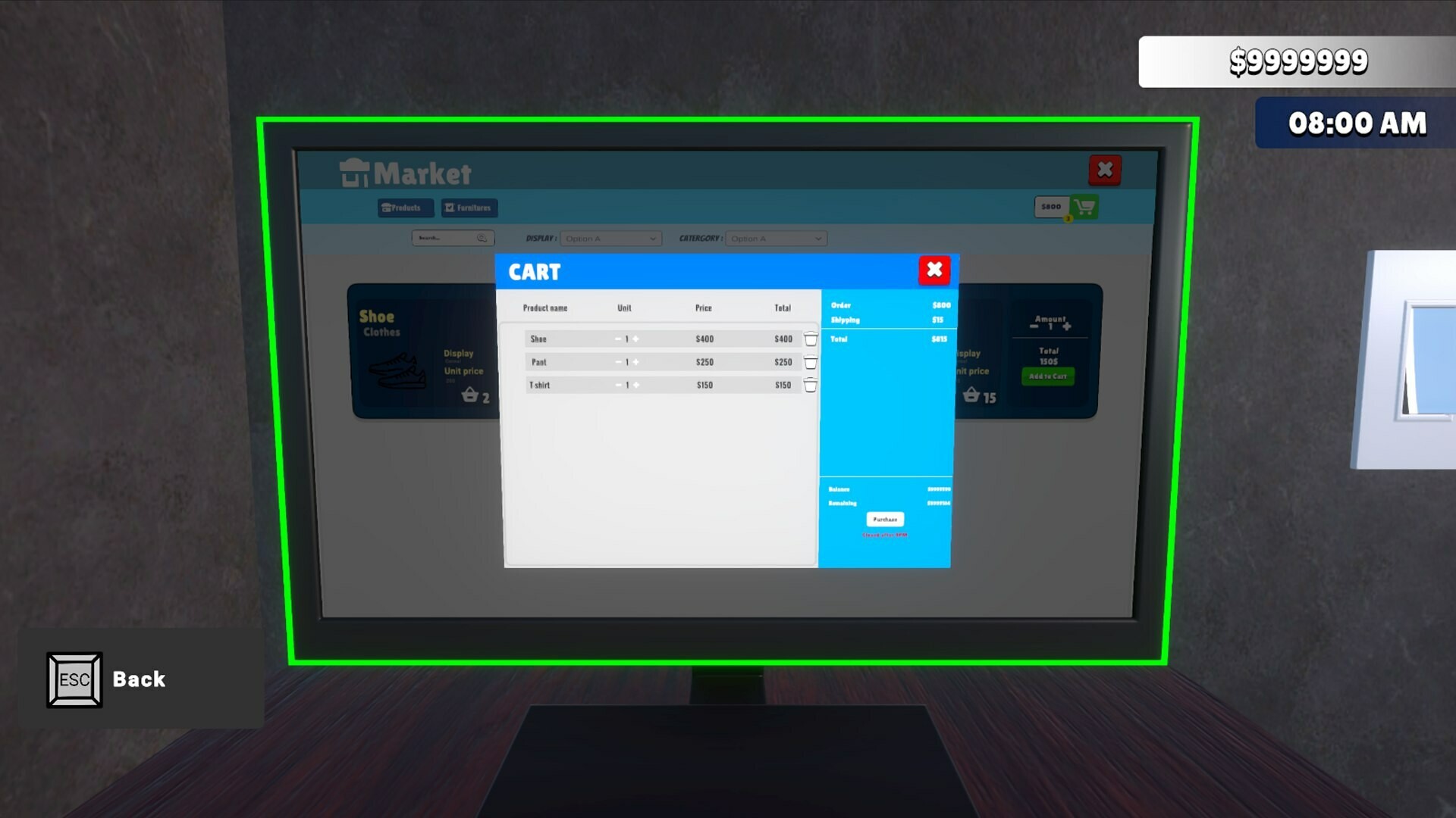 Clothing Store Simulator