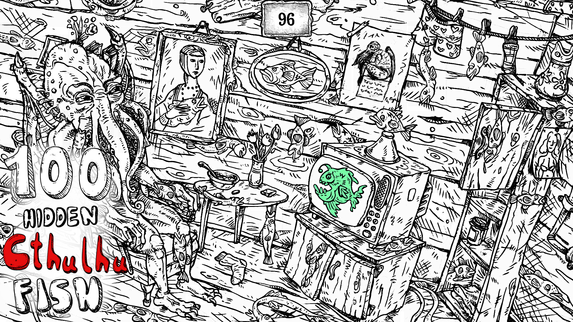100 Hidden Cthulhu Fish