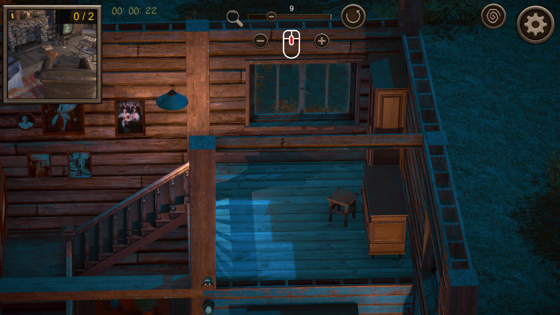 Hidden Vintage House Top-Down 3D