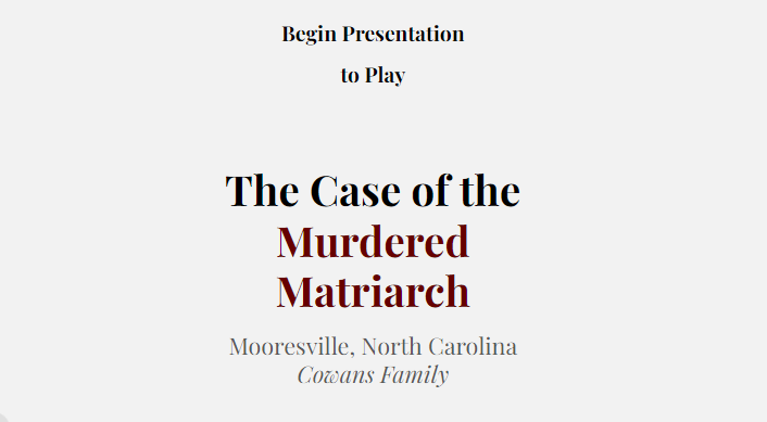 The Case of the Murdered Matriarch