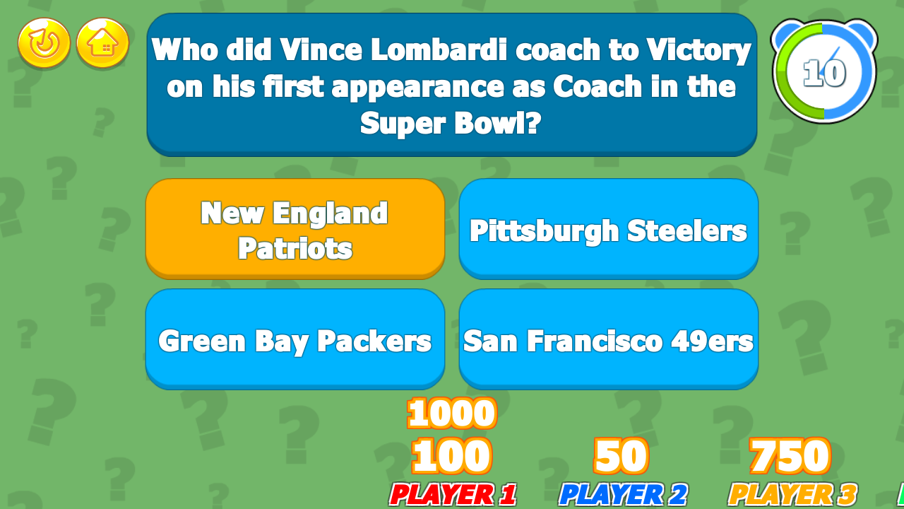 Super Bowl Trivia Challenge