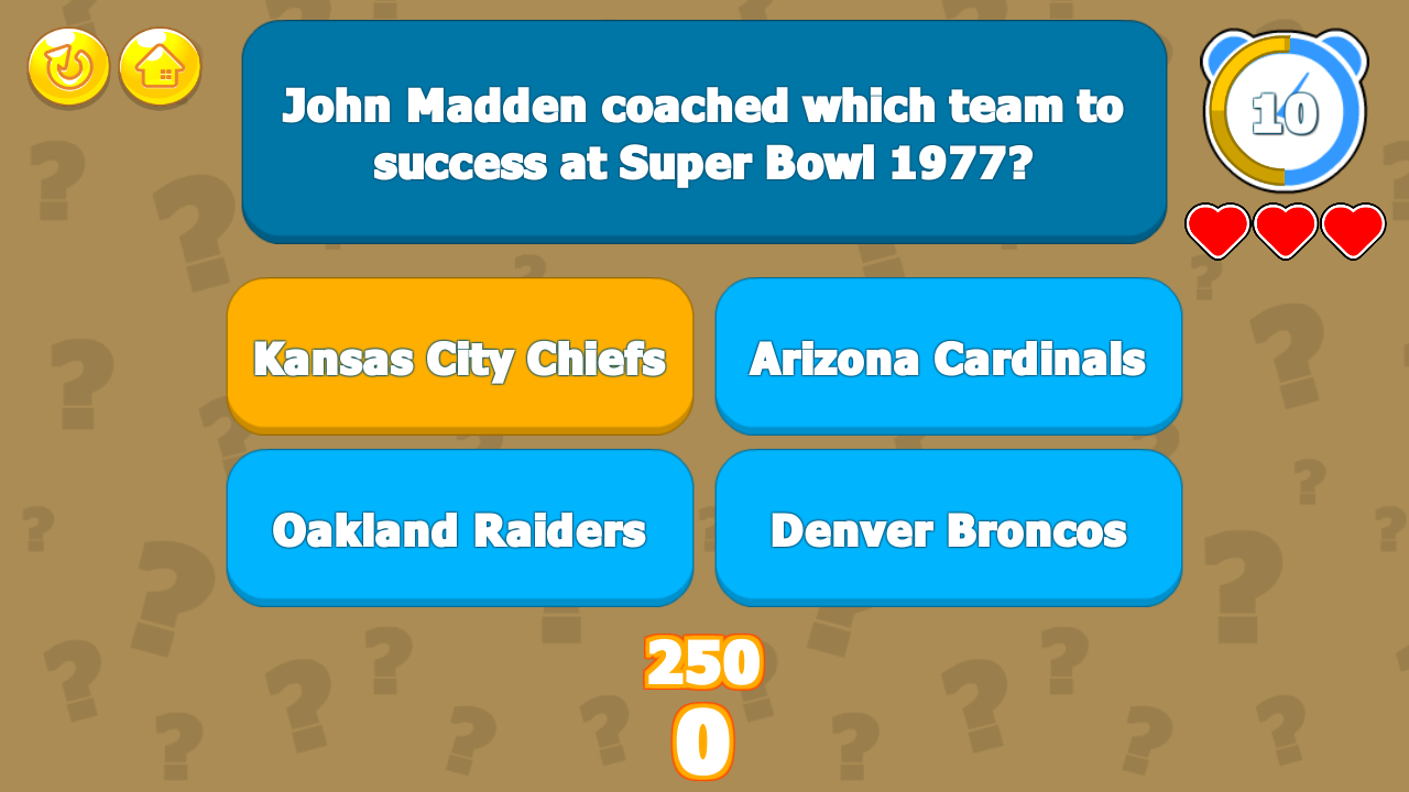 Super Bowl Trivia Challenge