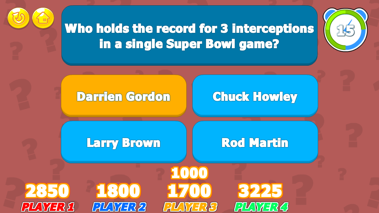 Super Bowl Trivia Challenge