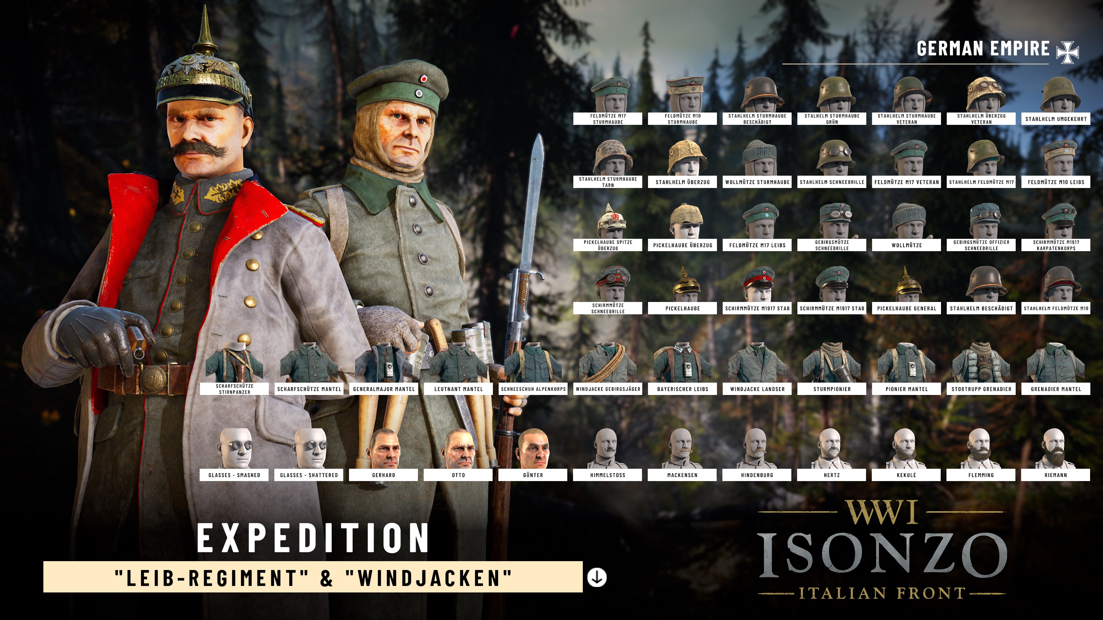 Isonzo: Expedition Units