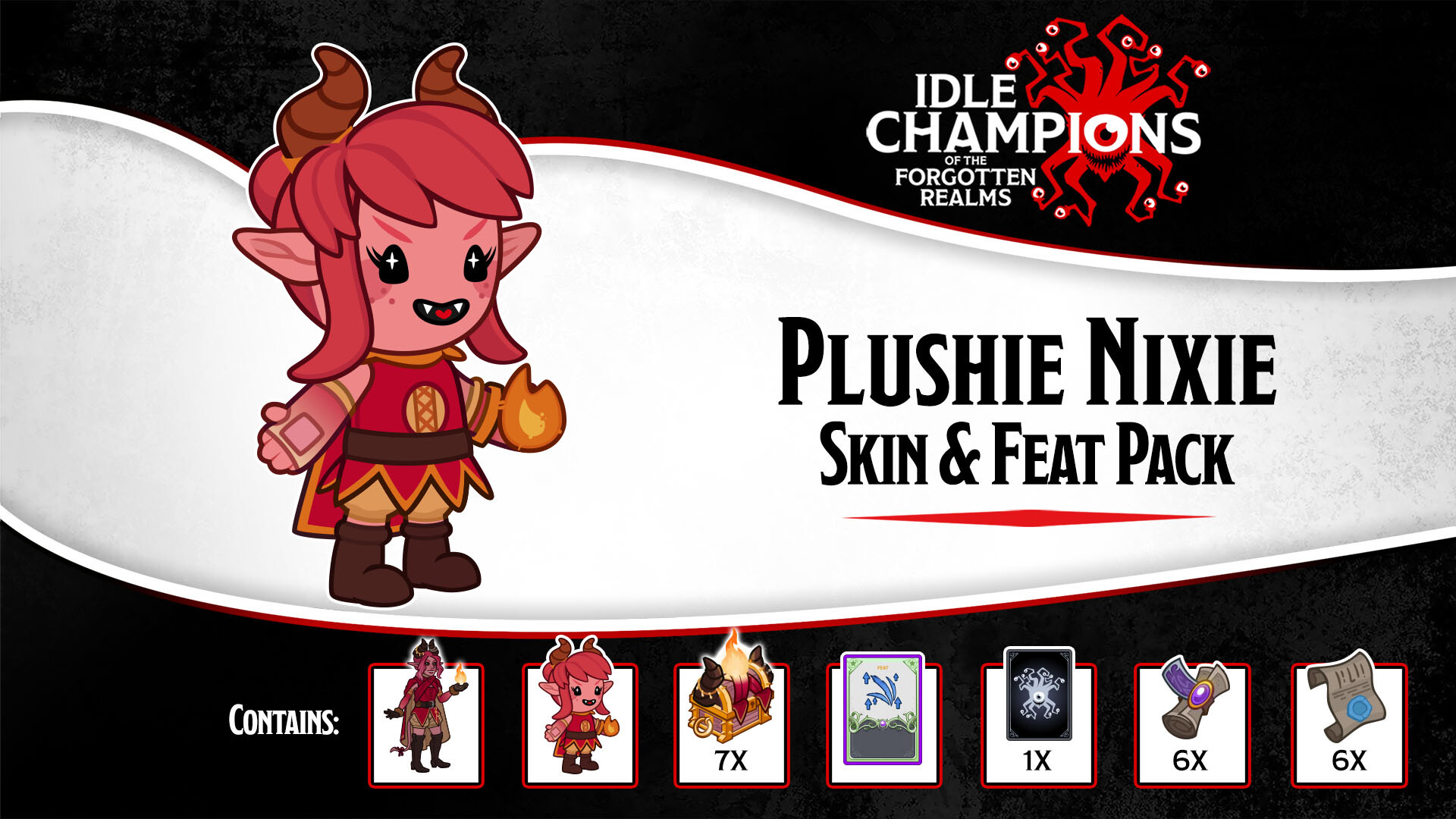 Idle Champions: Plushie Nixie Skin &amp; Feat Pack