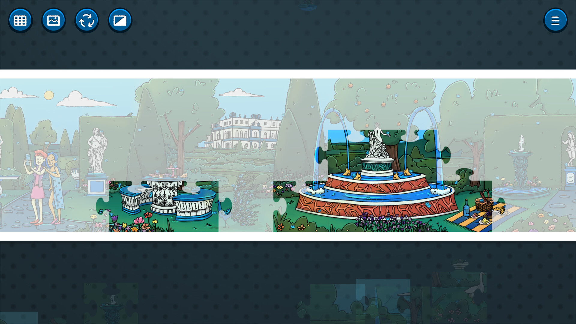 Hidden Cats in Jigsaw Puzzle