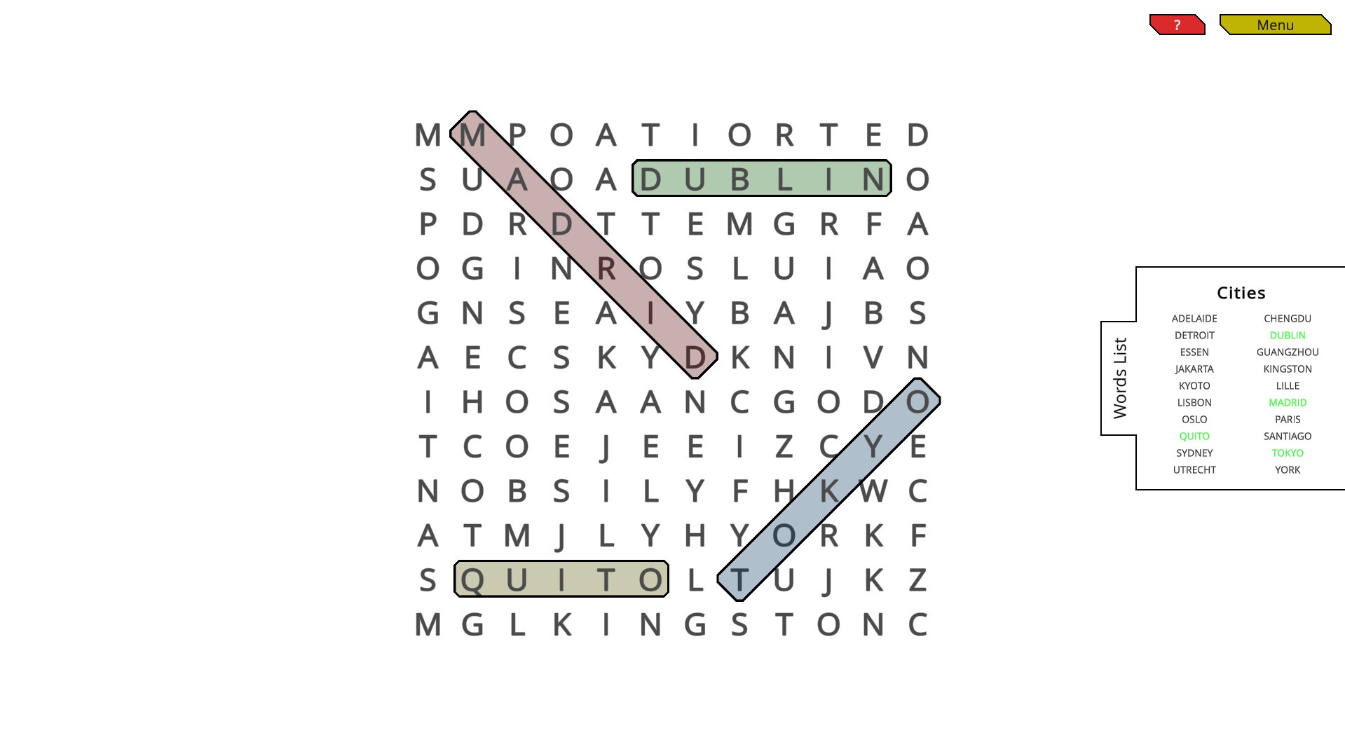 Woohoo!: Game – WordSearch