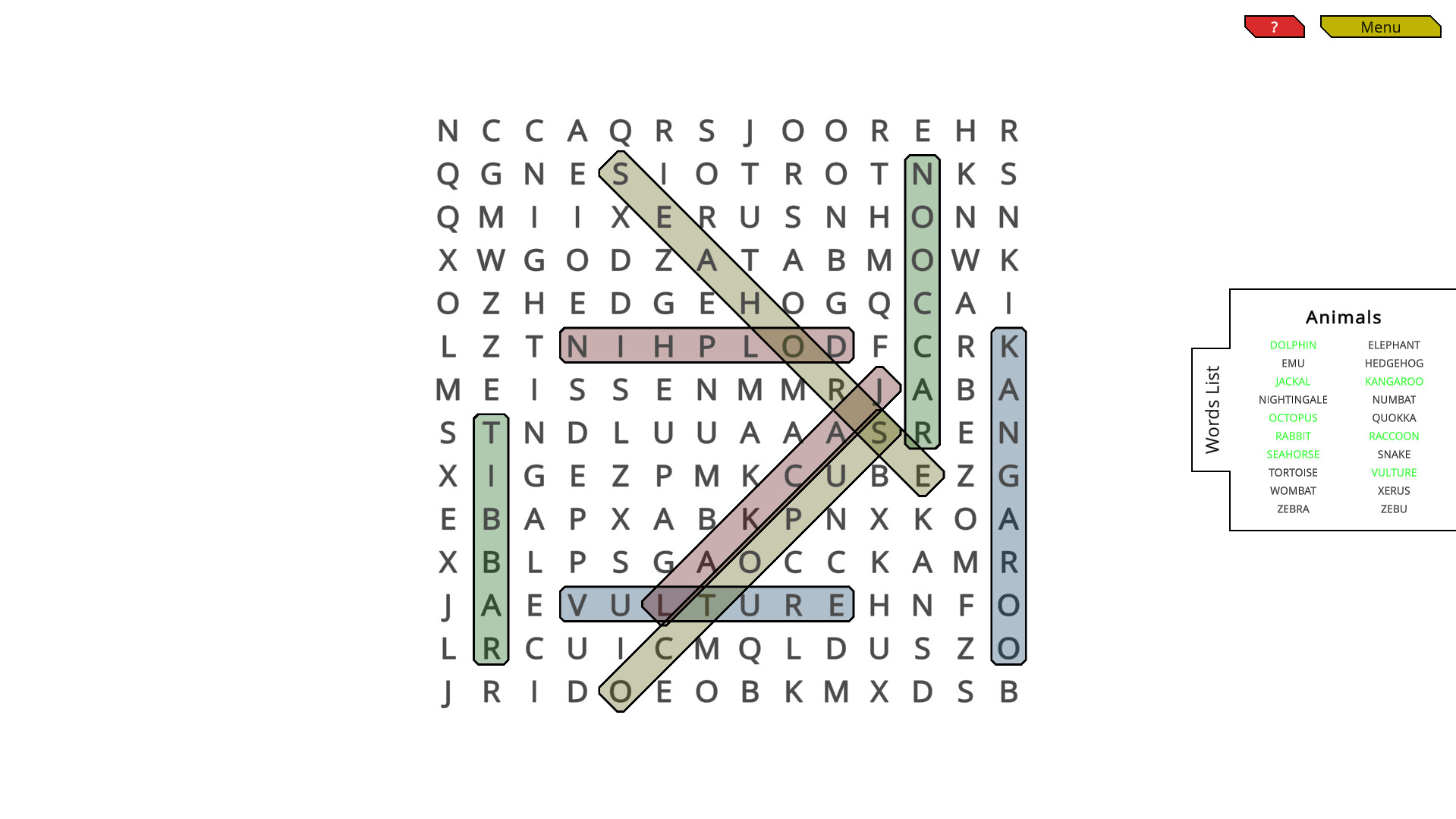 Woohoo!: Game – WordSearch
