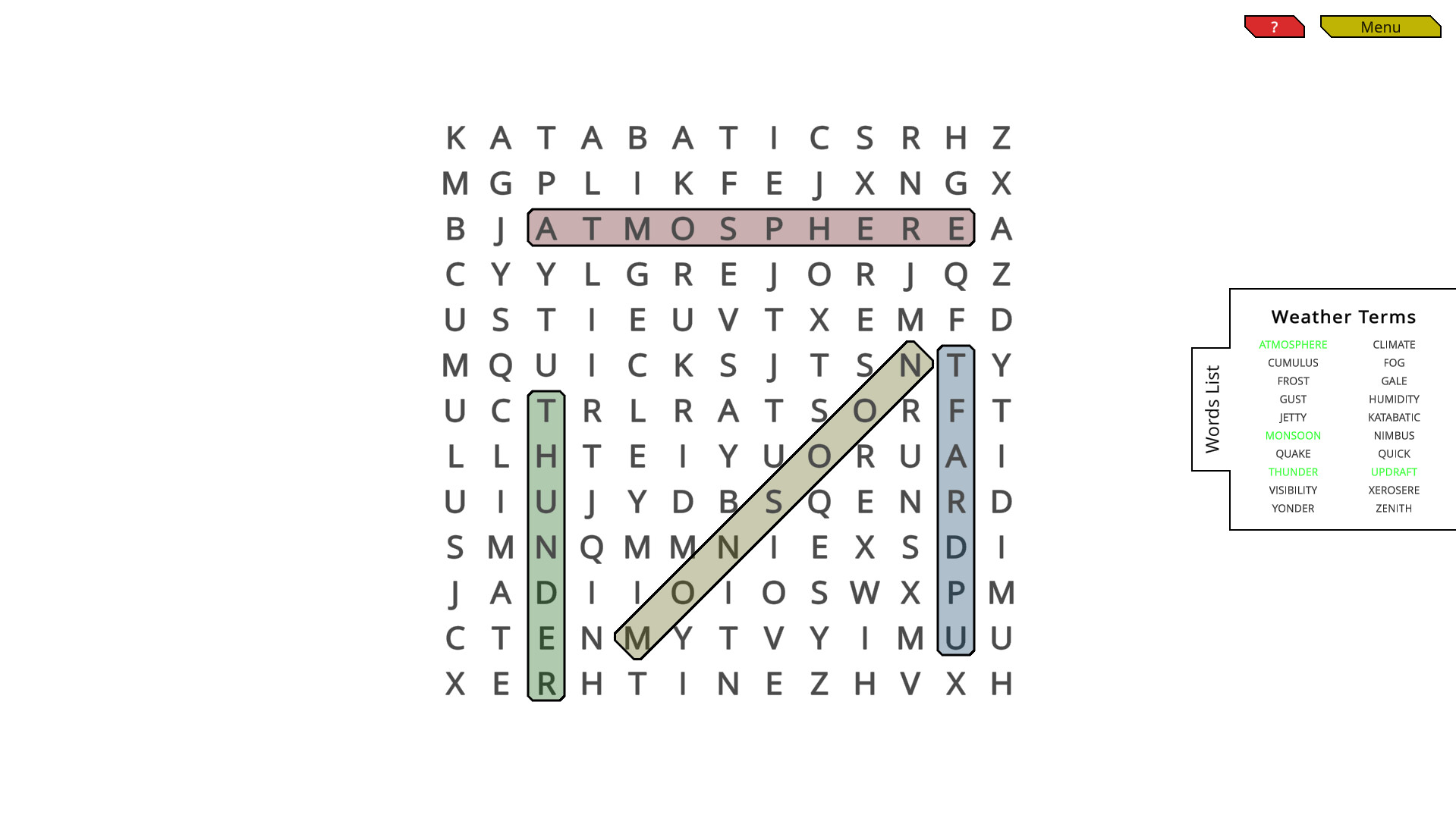 Woohoo!: Game – WordSearch