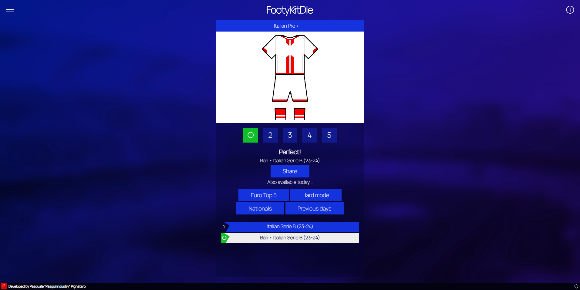 FootyKitDle