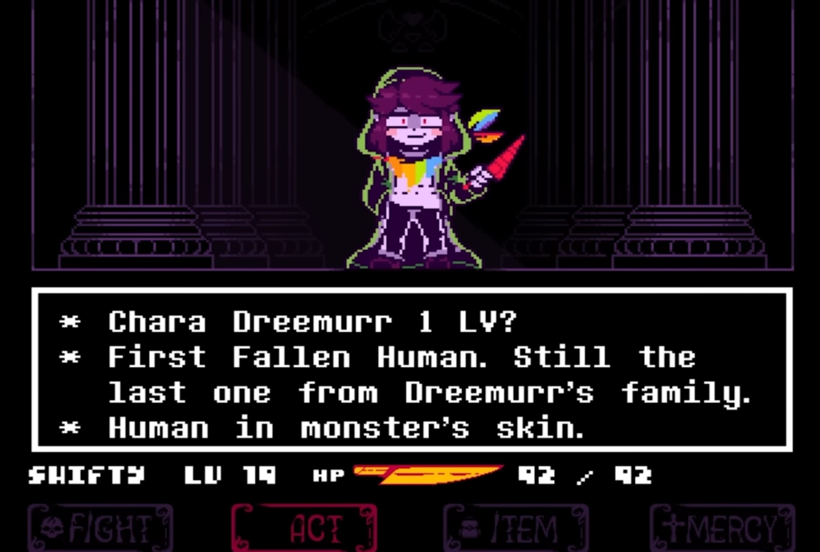 Facing Demons: Chara Battle