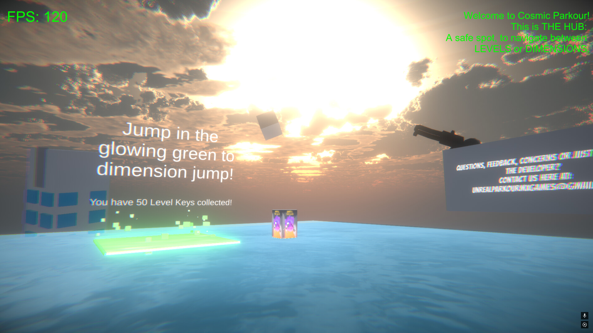 Cosmic Parkour: Infinite Journey