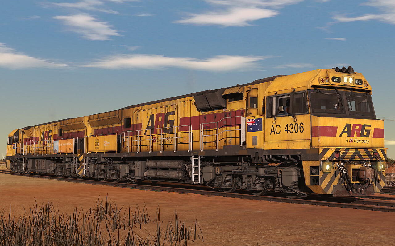 Trainz Plus: C44aci Locomotive – ARG/Mineral Resources Pack