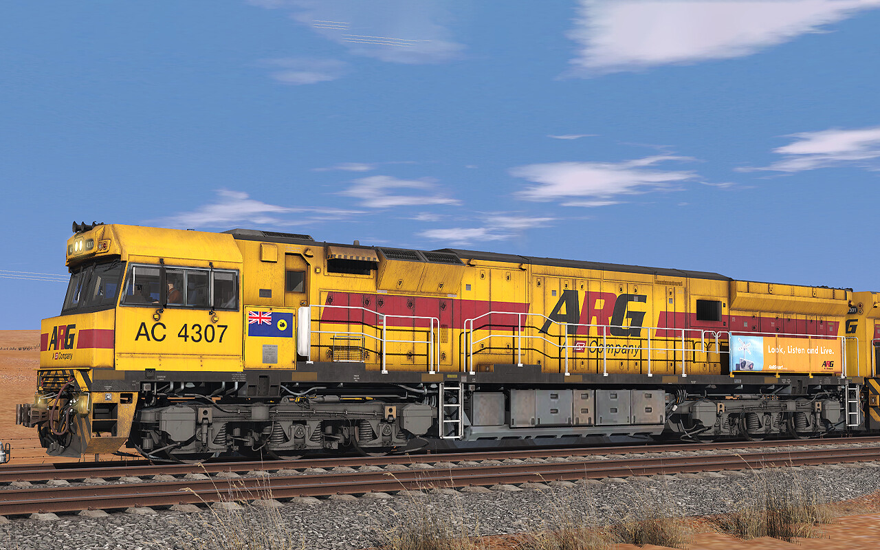 Trainz Plus: C44aci Locomotive – ARG/Mineral Resources Pack