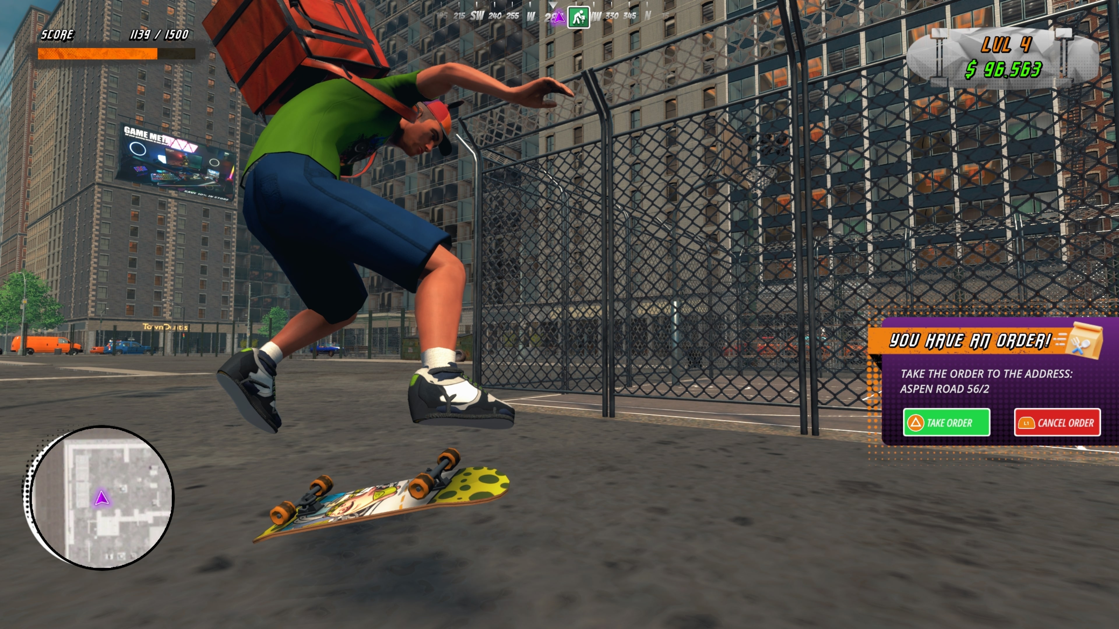 Urban Skater: Skateboard Delivery City Challenge