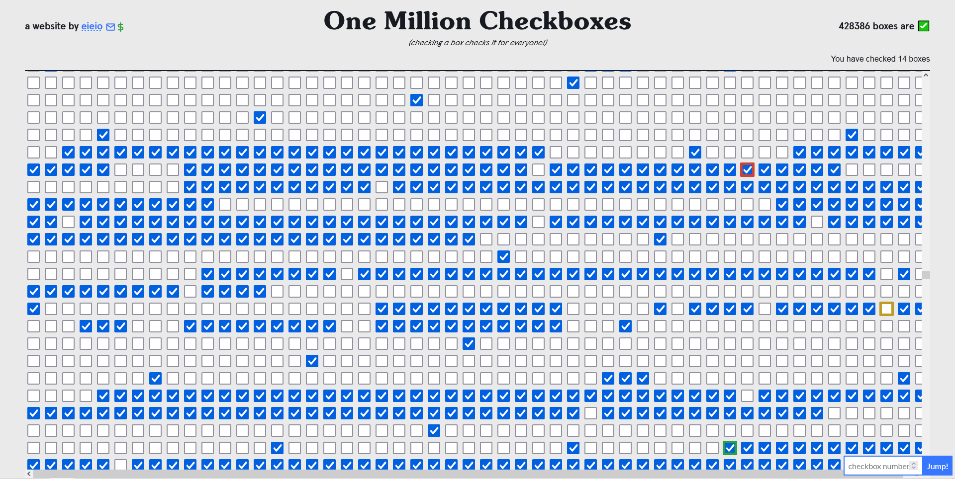 One Million Checkboxes