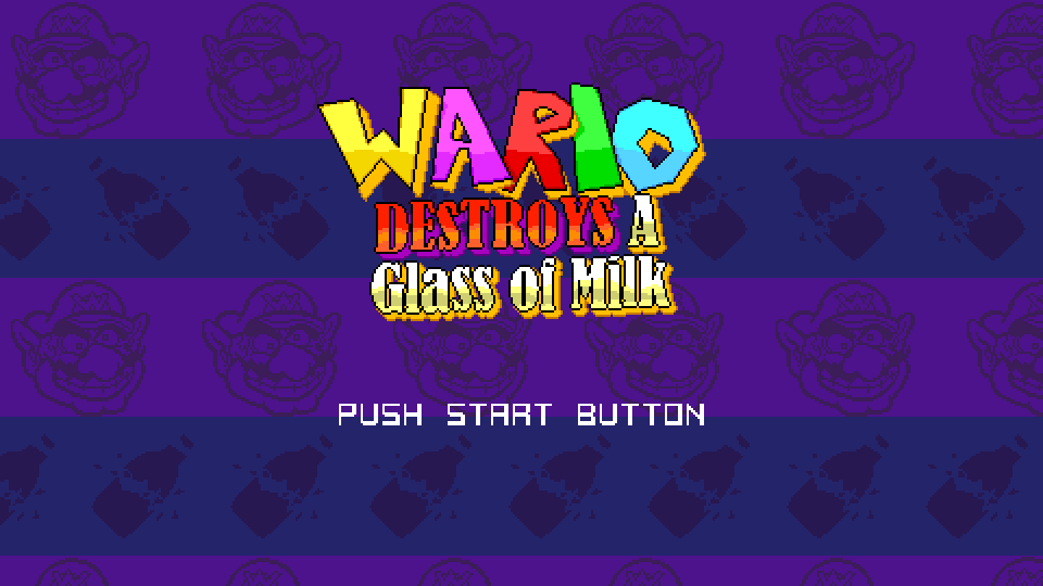 Wario Destroys A Glass of Milk