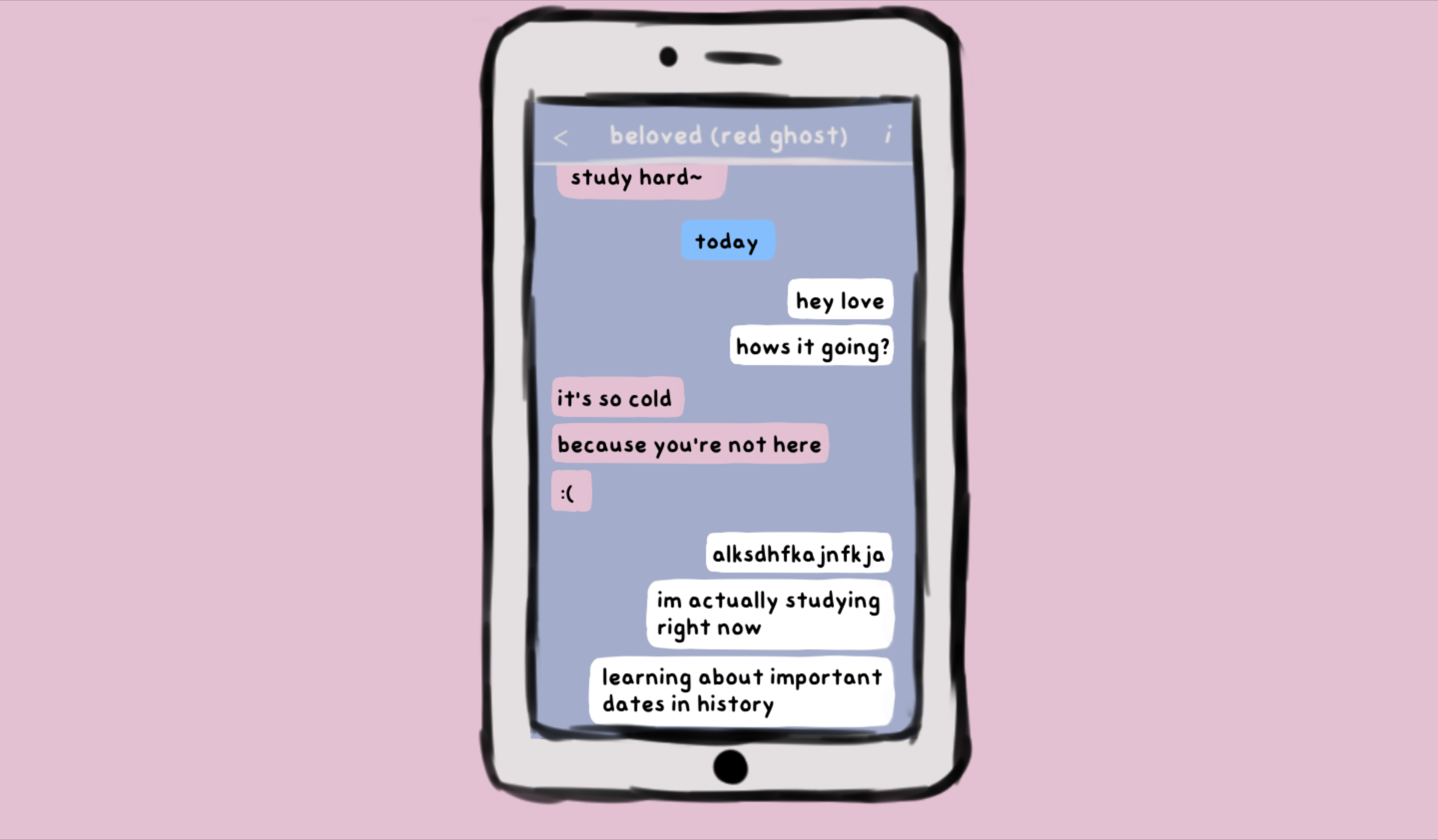 Oh to be a ghost bringing a scarf to my beloved