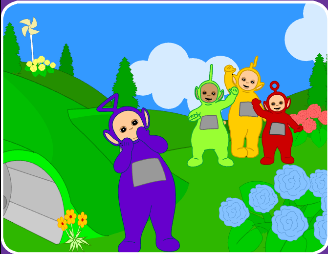 Teletubbies: Sliding Down the Hill