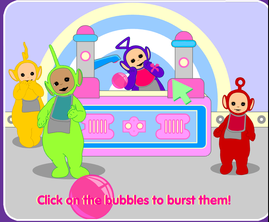 The Tubby Custard Bubble Game