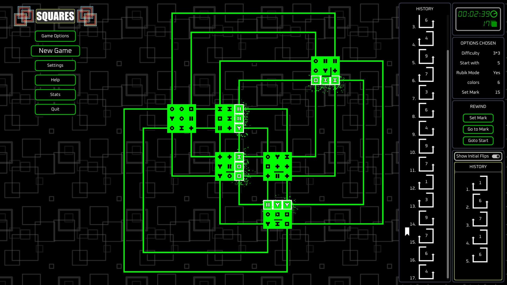 Game of Squares