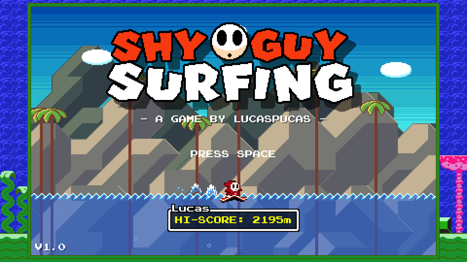 Shy Guy Surfing