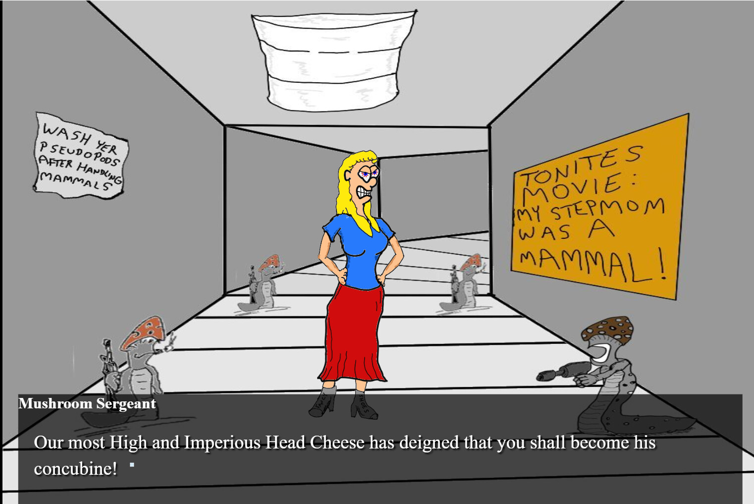 Invasion of the Mushroom Men of Planet Y!