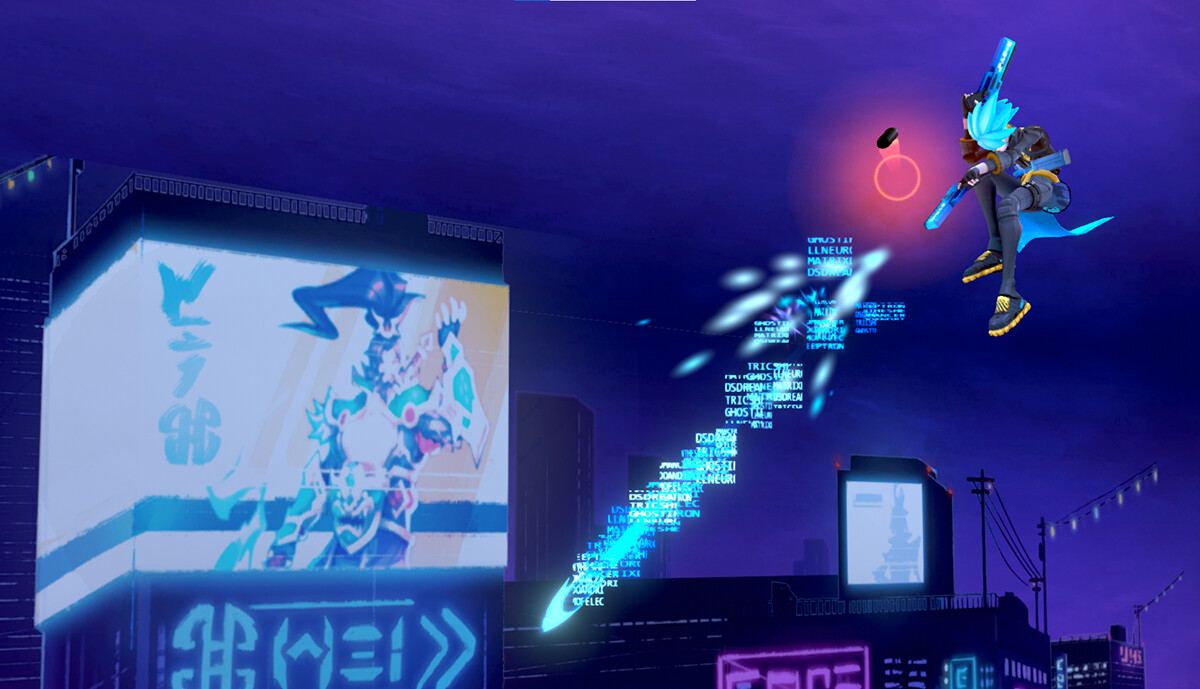 Rushdown Revolt: Neon Horizons Raymer