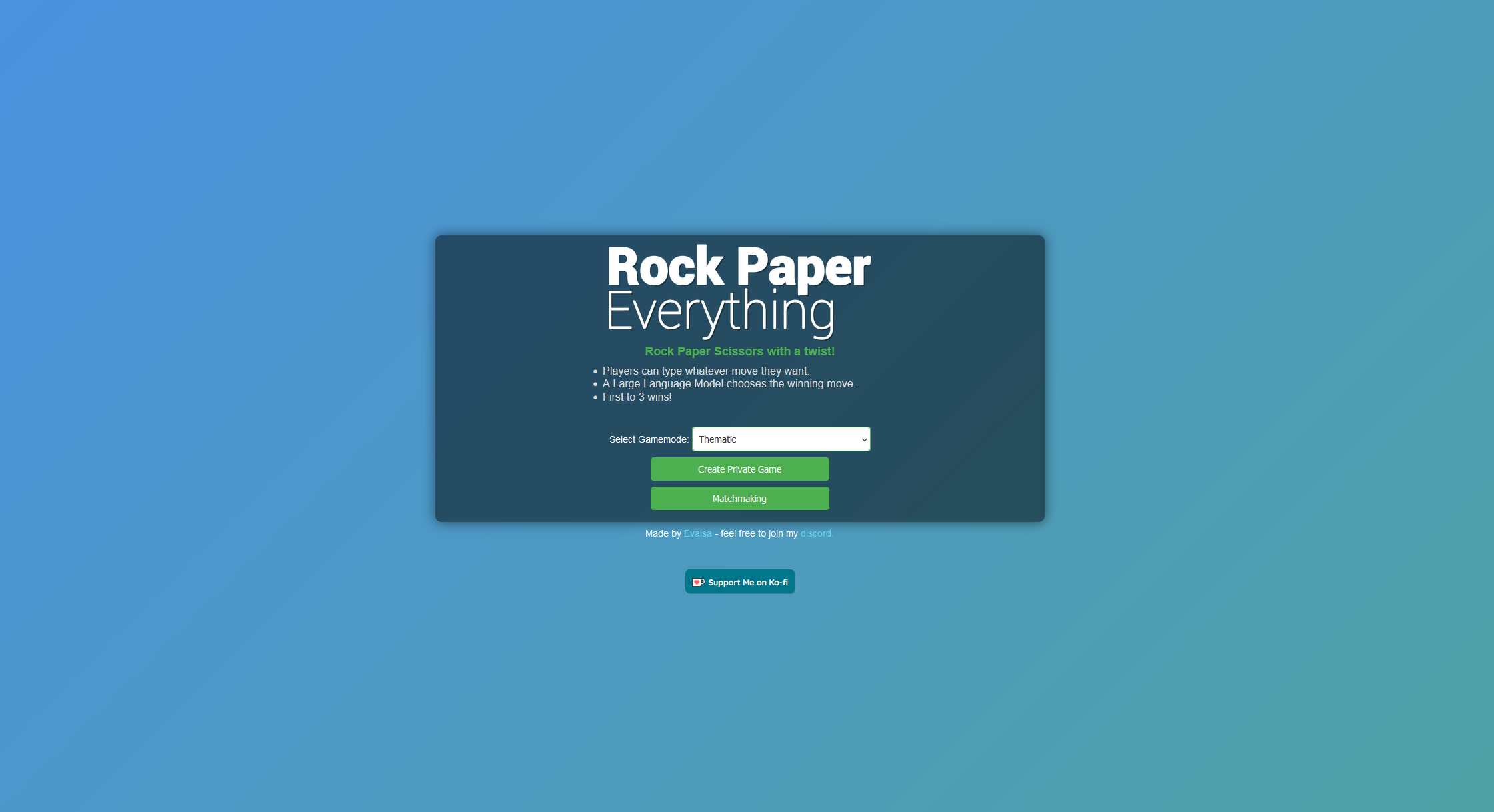 Rock Paper Everything