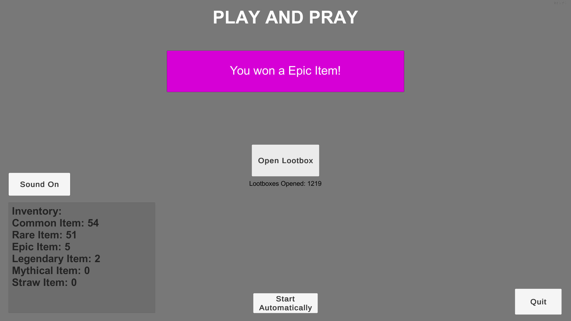 Play And Pray