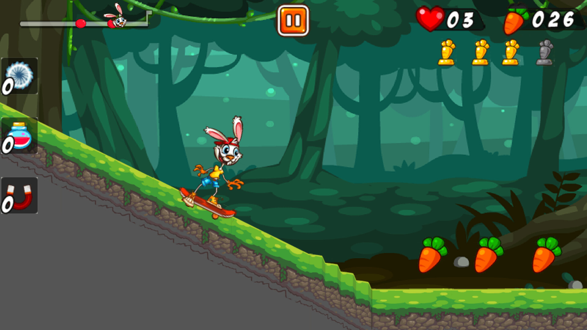 Rabbit on Skateboard