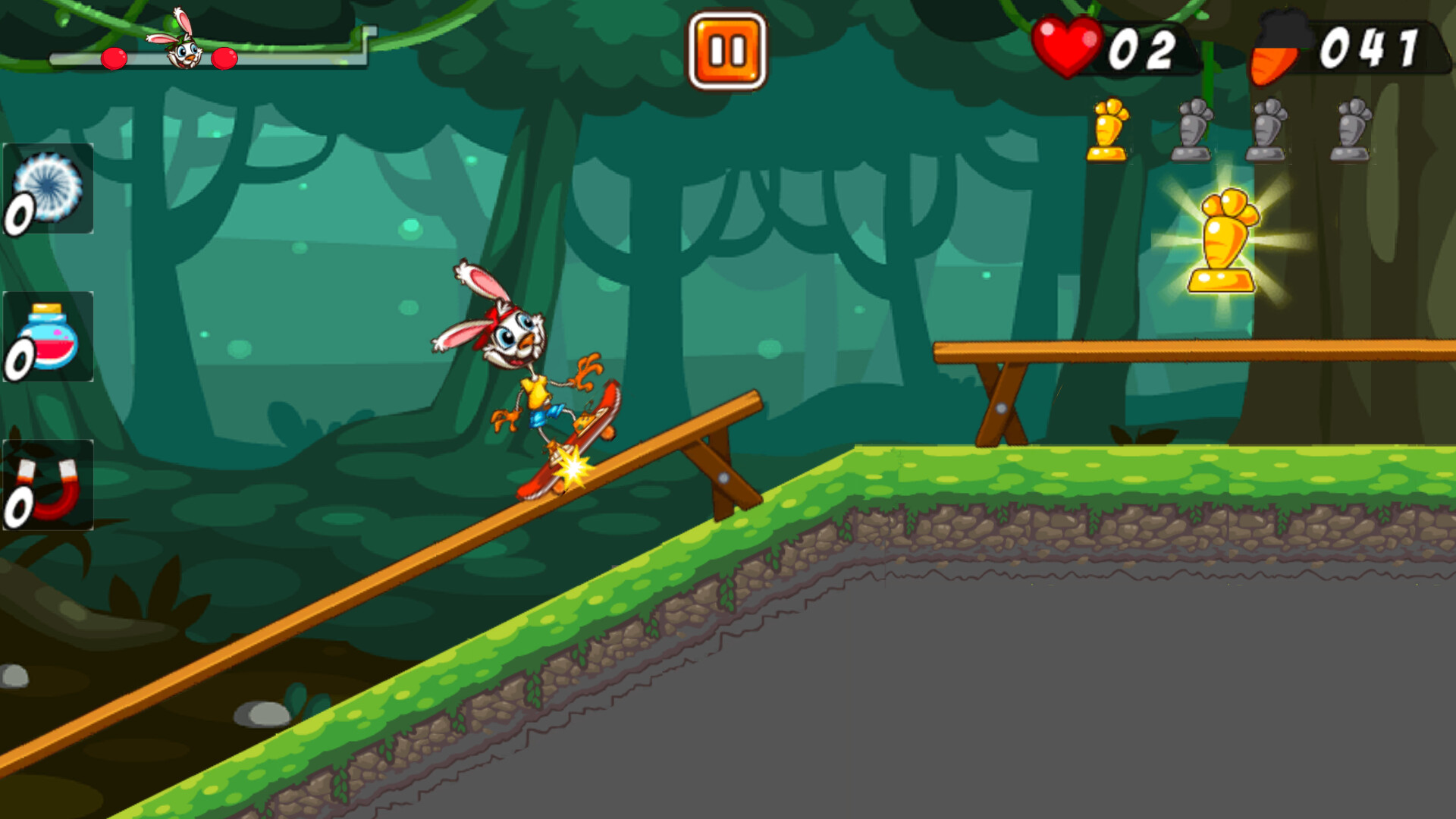 Rabbit on Skateboard